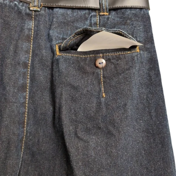 Jeanjer Vintage 80s 90s High Waisted Pleated Tapered Denim Trousers 13/14
